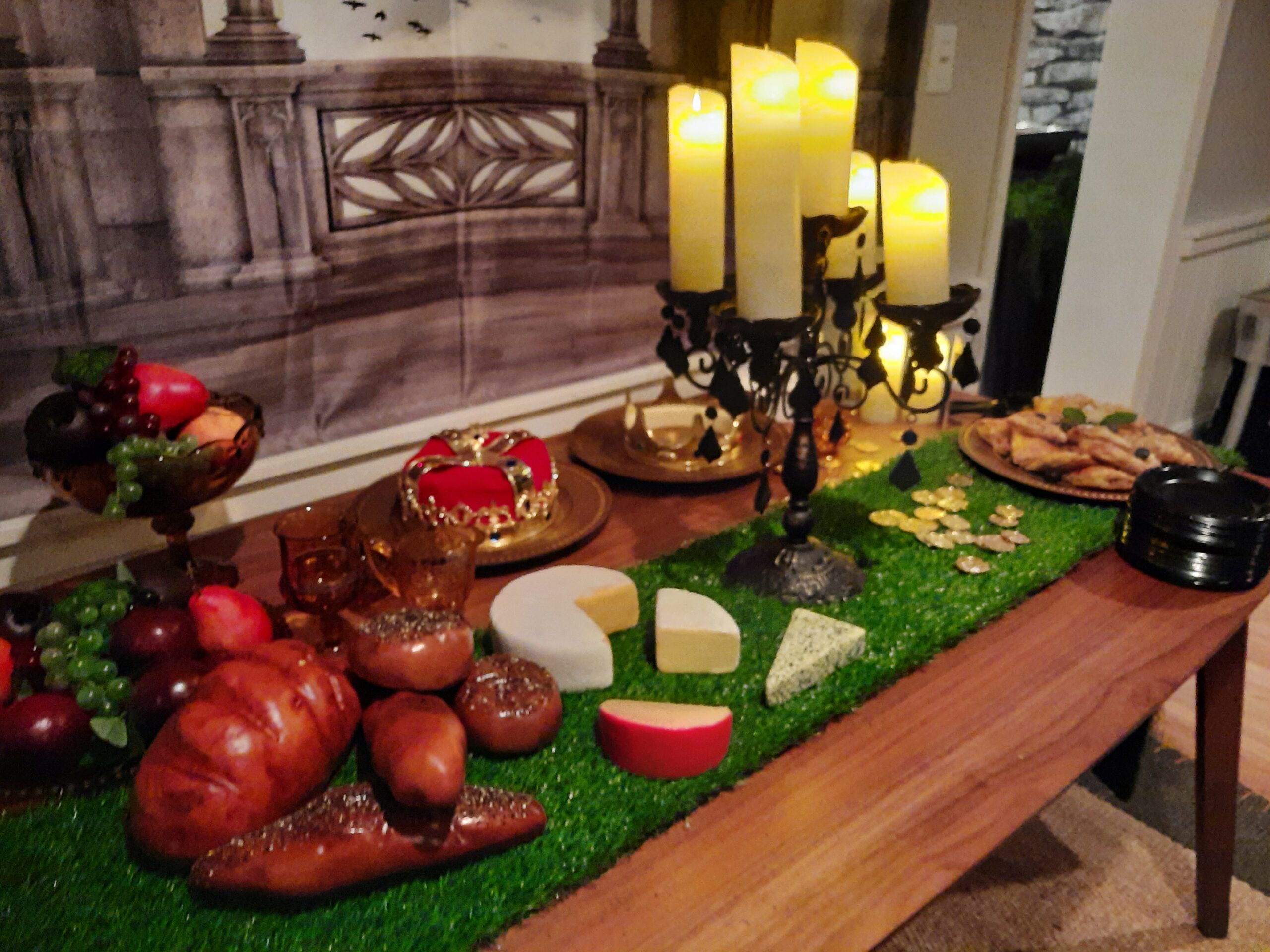 Medieval Side Table Set Up